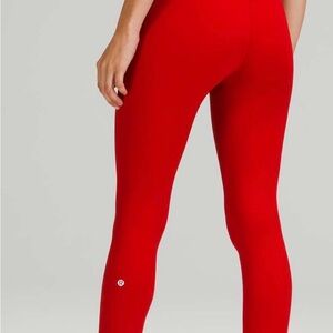 Lululemon Athletica Bold Red Leggings